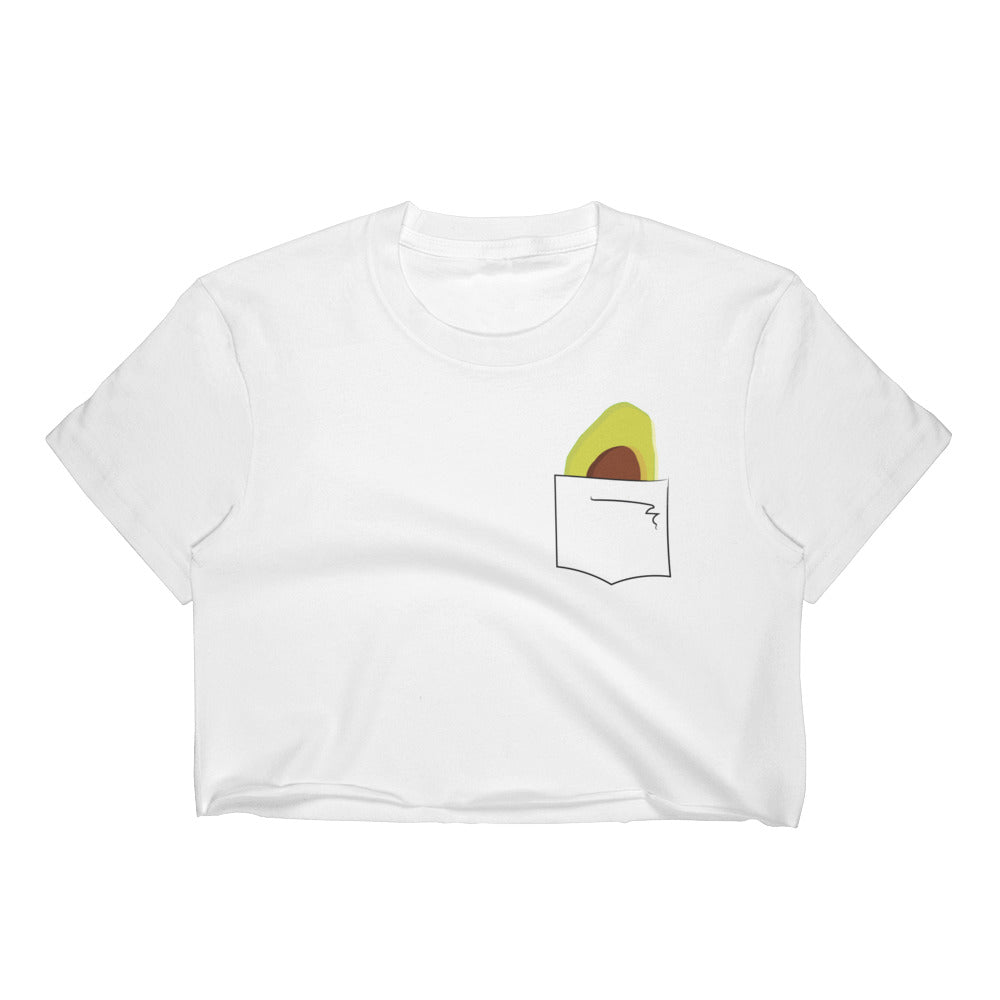 Avocado in my pocket Crop Top